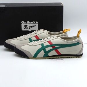 NEW Size 14 Men's Onitsuka Tiger Mexico 66 Leather Sneakers DL408-1684 Birch
